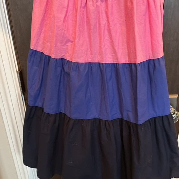 NWT Farm Rio puff sleeve colorful striped maxi XSP - Picture 5 of 6